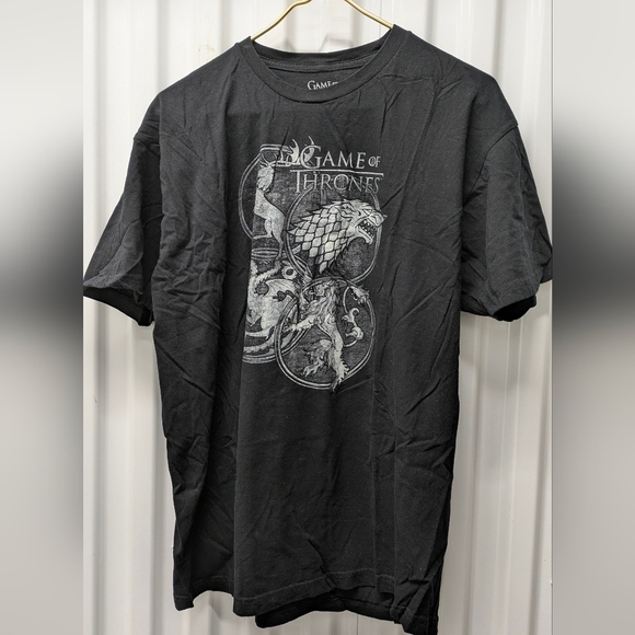game of thrones Tops - Game Of Thrones Black Graphic Tee